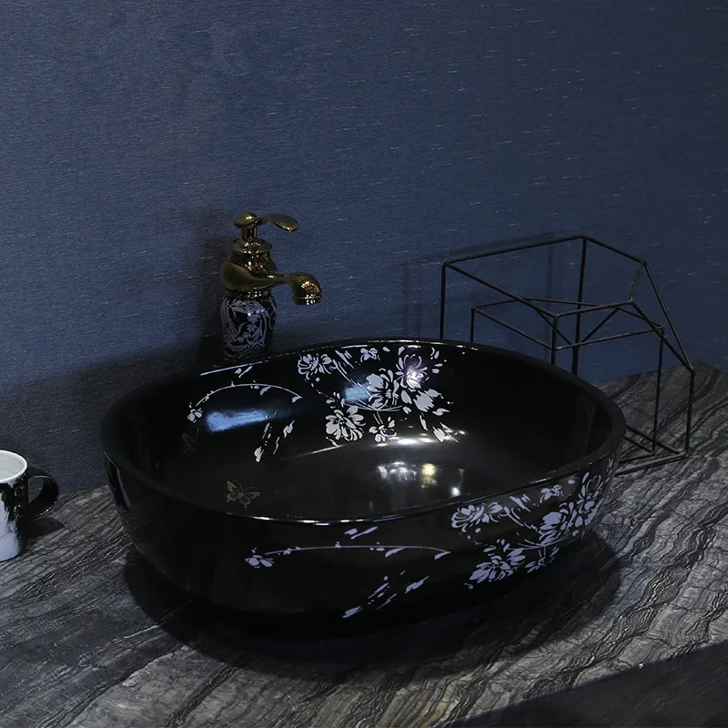 Chinese wash basin sink bathroom sink bowl countertop Ceramic wash basin bathroom sink bowl (1)