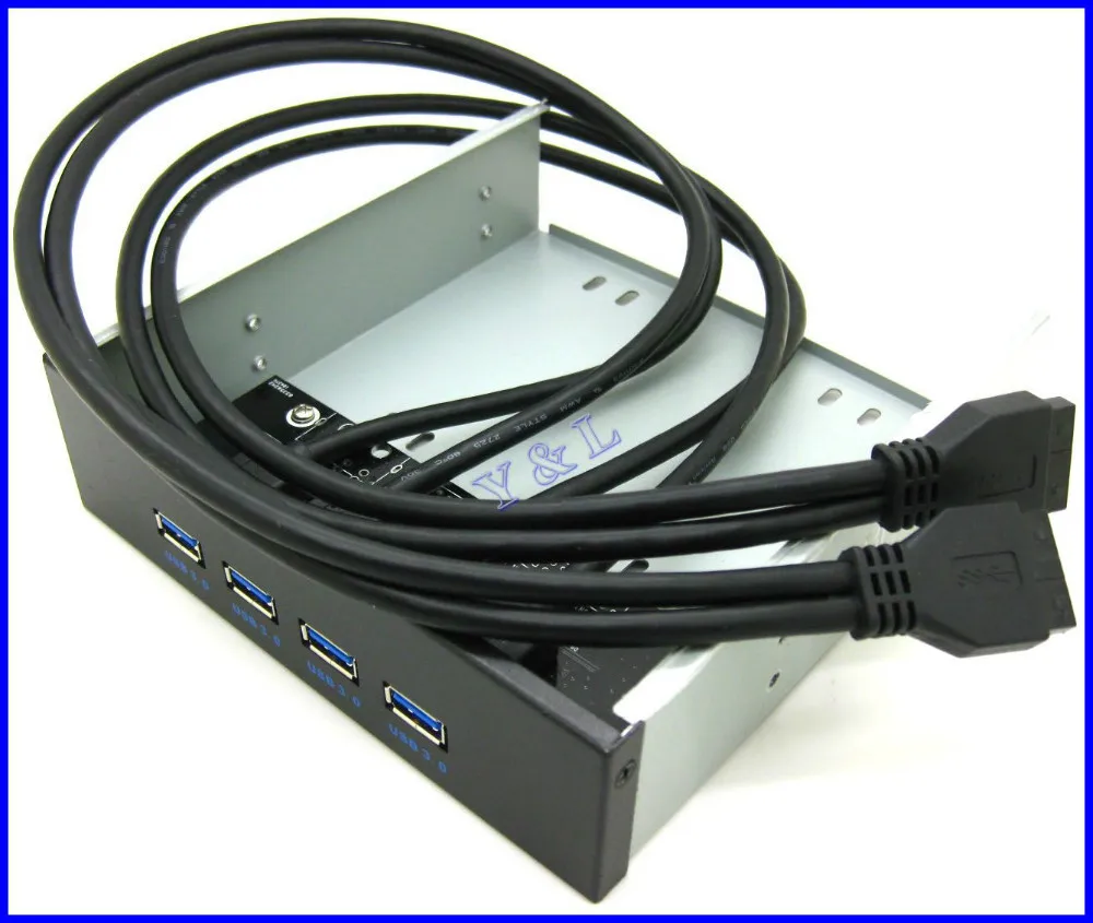 Buy 4 Port USB 3.0 USB3.0 HUB 5.25" Front Panel Bay