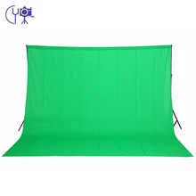 CY новые фотографии оборудования 3 м x 4 м 100% хлопок Chromakey Зеленый Экран муслин Задний план фон для фотостудии Backdrops