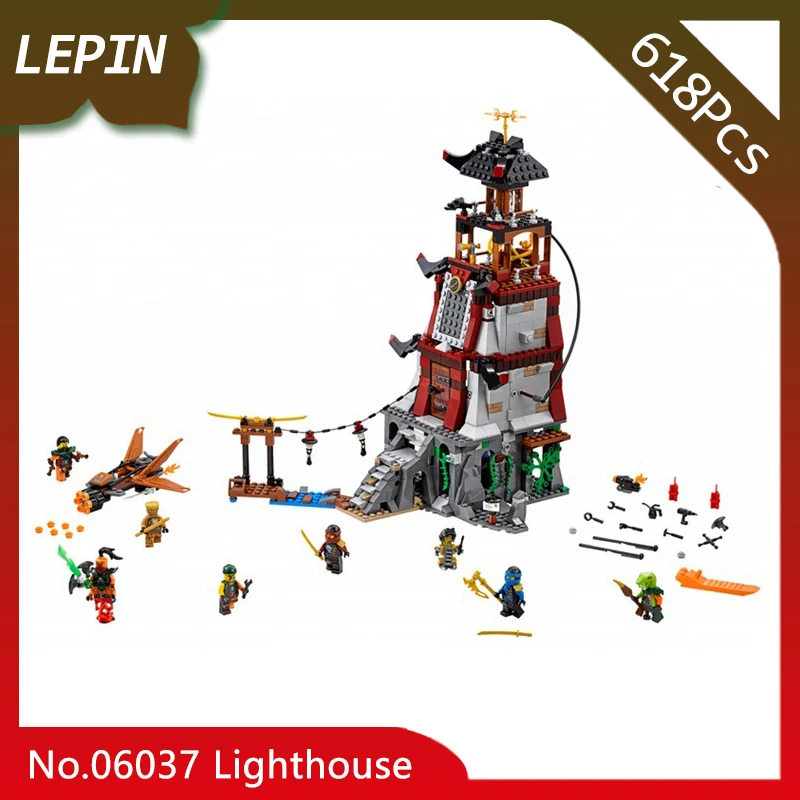 

Doinbby Store 06037 618Pcs with original box Ninja Series Ninja siege lighthouse Building Blocks Compatible with Legoings