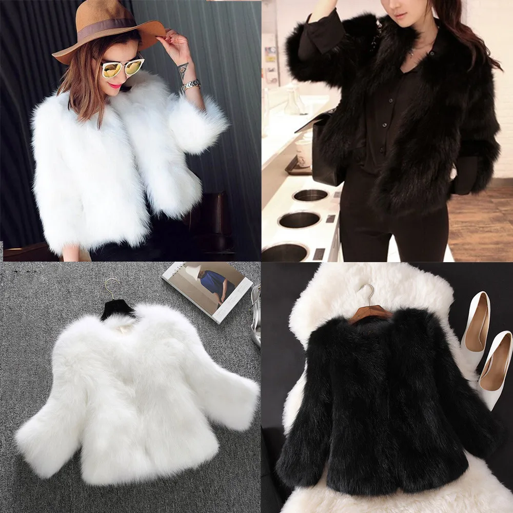 Faux Fur Coat Winter Women New Fashion Casual Warm Slim Sleeveless Faux Fox Fur Vest Winter Fluffy Winter Waistcoat Outerwear