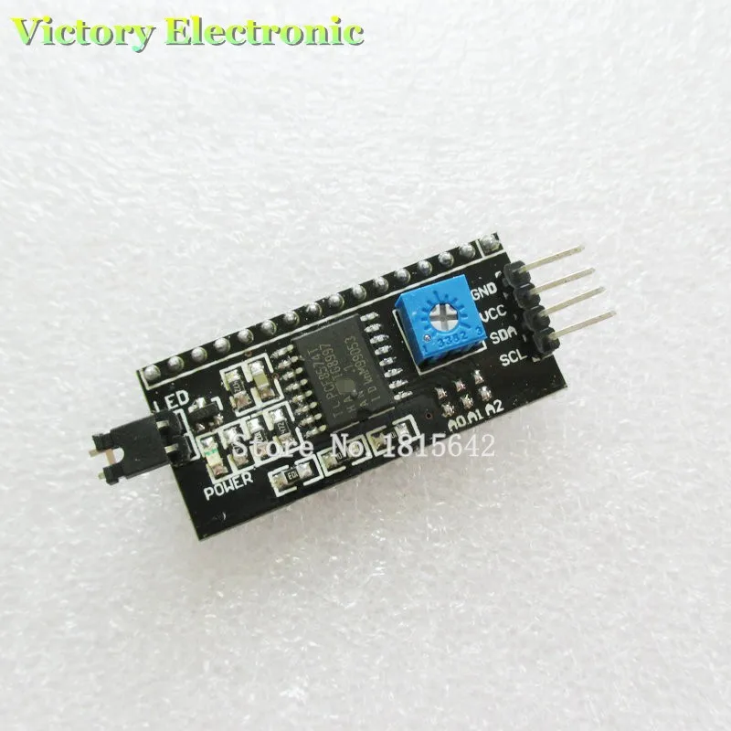 Новый IIC/I2C/интерфейс LCD1602 1602A 2004 ЖК-адаптер пластина оптовая продажа электроники Новый IIC/I2C/интерфейс LCD1602 1602A 2004 ЖК-адаптер пластина оптовая продажа электроники