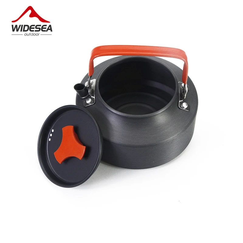 Widesea coffe hervidor 1.1L hervidor acampar al aire libre para acampar vajilla conjunto vajilla viajes picnic al aire libre