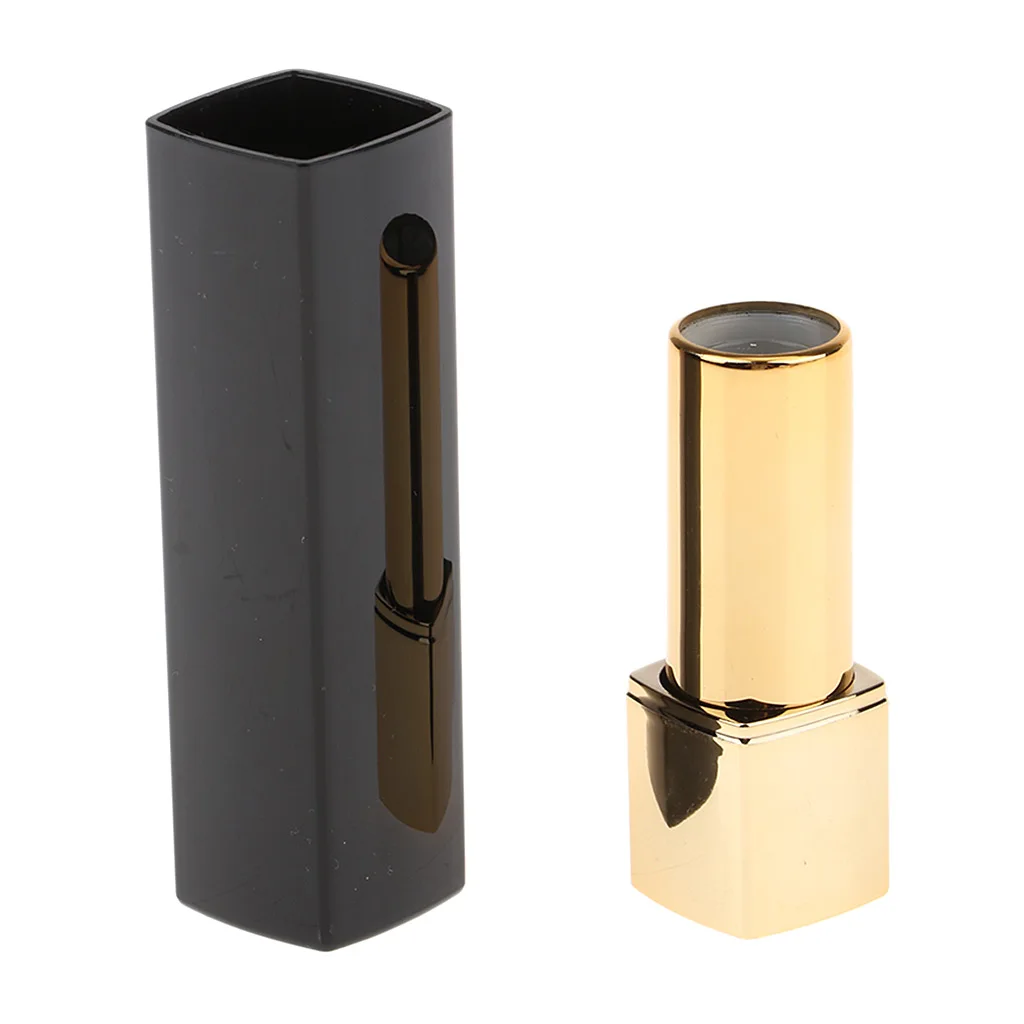 DIY Lip Balm Bottle Container, Empty Lipstick Refillable Chapstick Lipstick Pressed Tube with Cap 12.1mm Diameter