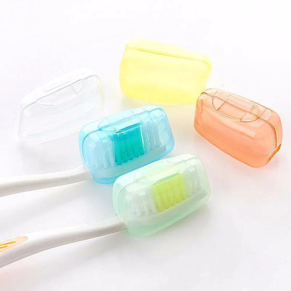 

1 Pack Portable Toothbrush Headgear Travel Mountaineering Camping Casing Toothbrush Cover Protection Cap Health Germproof