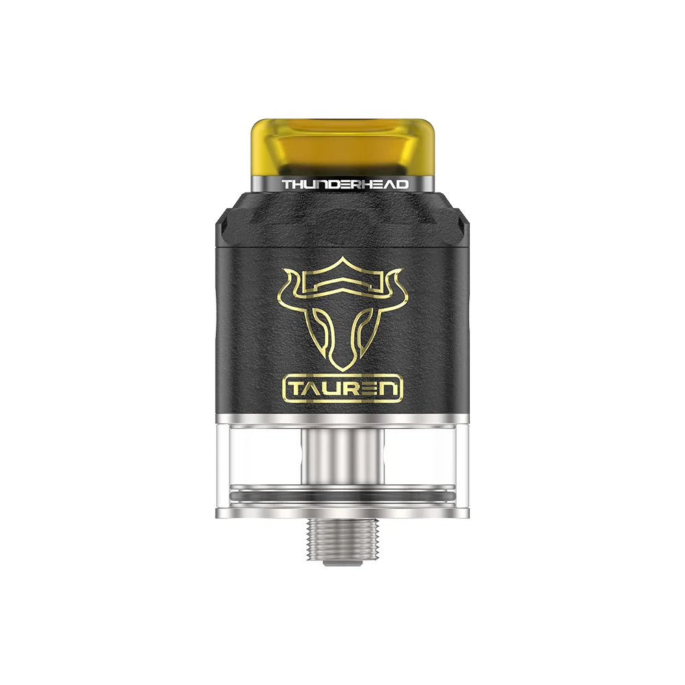 Online Nuevo THC Tauren RDTA 2ml 24mm de diámetro Dual atomizador con bobina con sistema de flujo de aire circundante 3D diseño de recarga tanque de vapeo Squonk