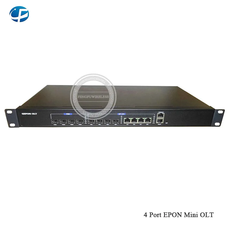 Высокое качество Мини 1G EPON OLT, 4 порта PON 4 шт. SFP модуль uplink ethernet порт сети EPON OLT, поддержка EPON ONU