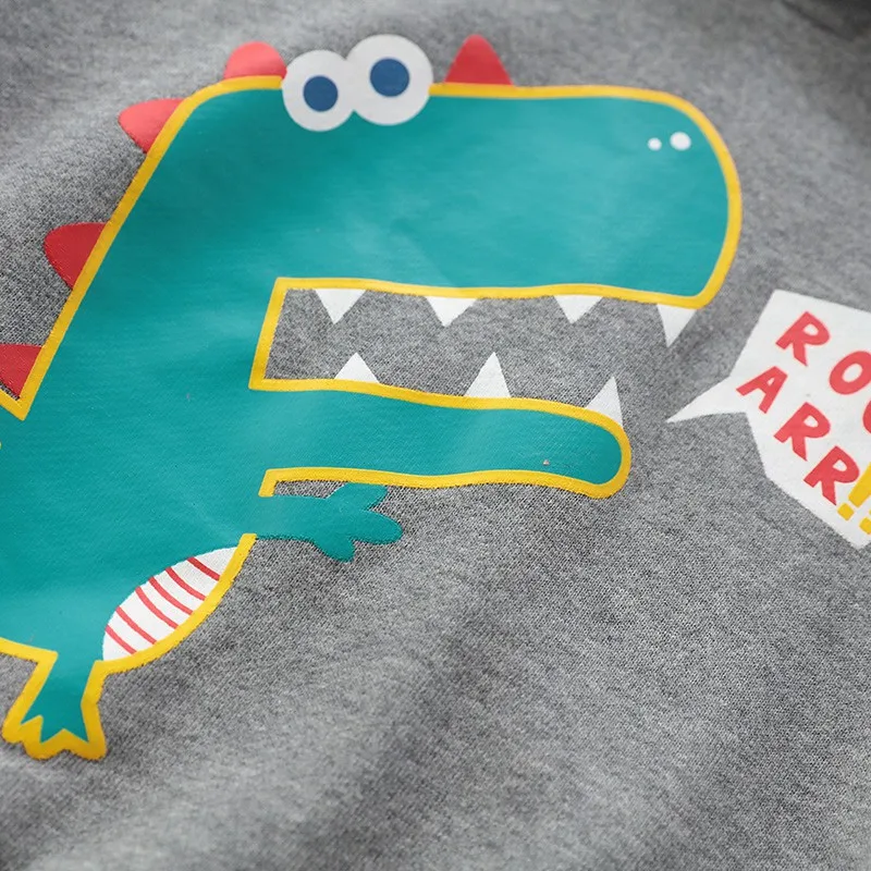 CROAL CHERIE 90-130cm Cute Dinosaur Kids Boys Clothes Sets 2pcs Sweater Shirts + Pants Autumn Long Sleeve Boys Clothes Casual (11)