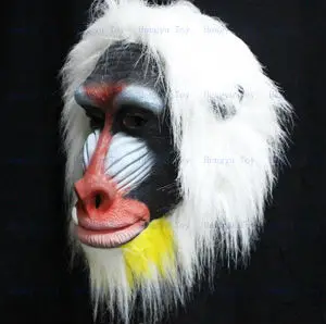 

Funny Realistic Hot Selling Cosplay Fancy Dress Latex animal Carnival baboon Mask