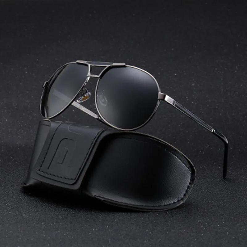 Поляризационные солнцезащитные очки для мужчин из металлического сплава винтажные женские очки для вождения солнцезащитные очки мужские рыболовные очки occhiali da sole
