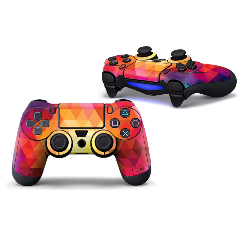 

2pcs Design skin for PS4 Controller Protect Film Skin Sticker For PS4 Two Wireless Remote Controller