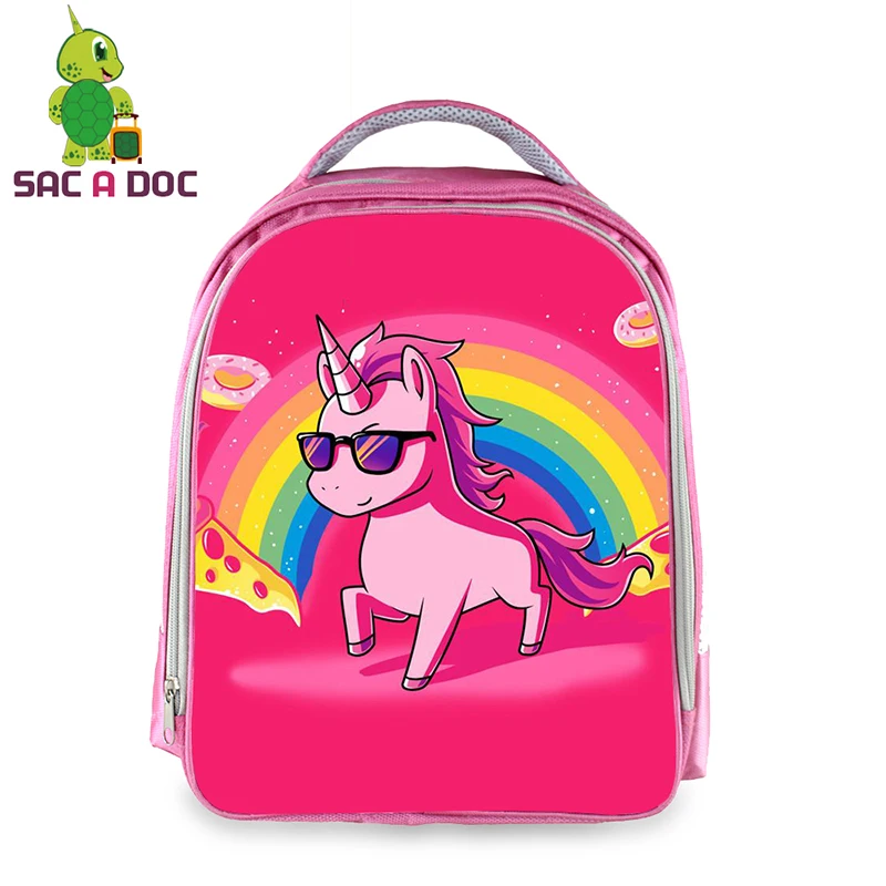 

Cute Rainbow Unicorn Printing School Bags for Girls Cartoon Children Primary School Backpack Kids Daily Book Bags