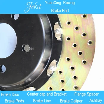 

Jekit Front Brake disc 380*34mm with floating center cap for Performance GT6 brake calipers for Jaguar XFL year 2017