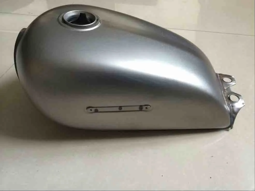 Gn125 Bare Metal Motorcycle Fuel Tank Retro Motorbike Refit Raw Metal