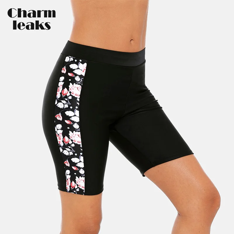 Charmleaks Women Sport Swimming Trunks Ladies Bikini Bottom Swimwear