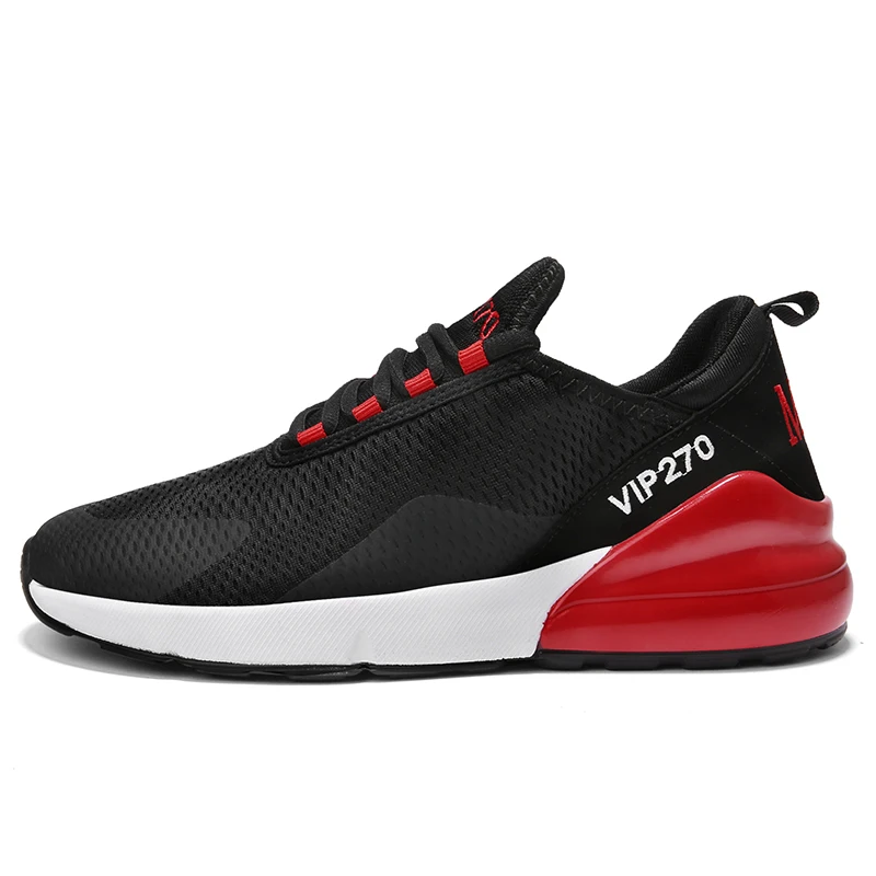 Мужская Спортивная обувь; Брендовая обувь для бега; дышащая обувь; zapatillas hombre Deportiva; Высококачественная Мужская обувь; кроссовки для тренировок; размеры 45, 46 - Цвет: black red