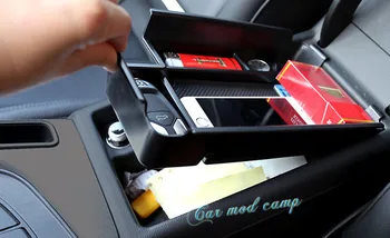 

Left Hand Drive! For Audi A4 B9 2017 2018 Interior Central Armrest Storage Box Organizer Case 1pcs Car Styling accessories!