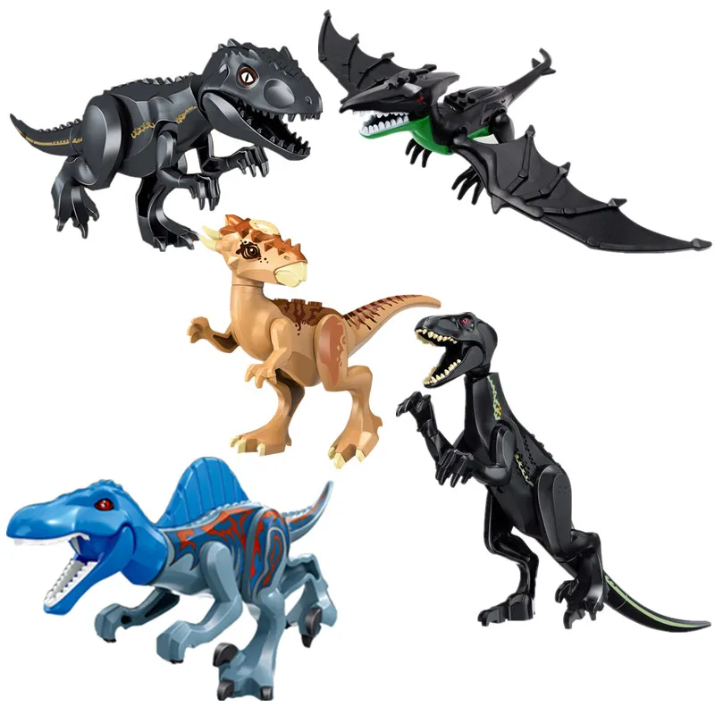 5 шт./компл. Парк Юрского периода Динозавр Stygimoloch Indoraptor Дино строительные блоки