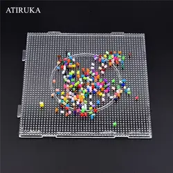 2,6 мм/5 мм Perler бусины квадратный Pegboard 3D Puzzle Juguetes для Hama бисера Развивающие игрушки для головоломка для детей Brinquedos