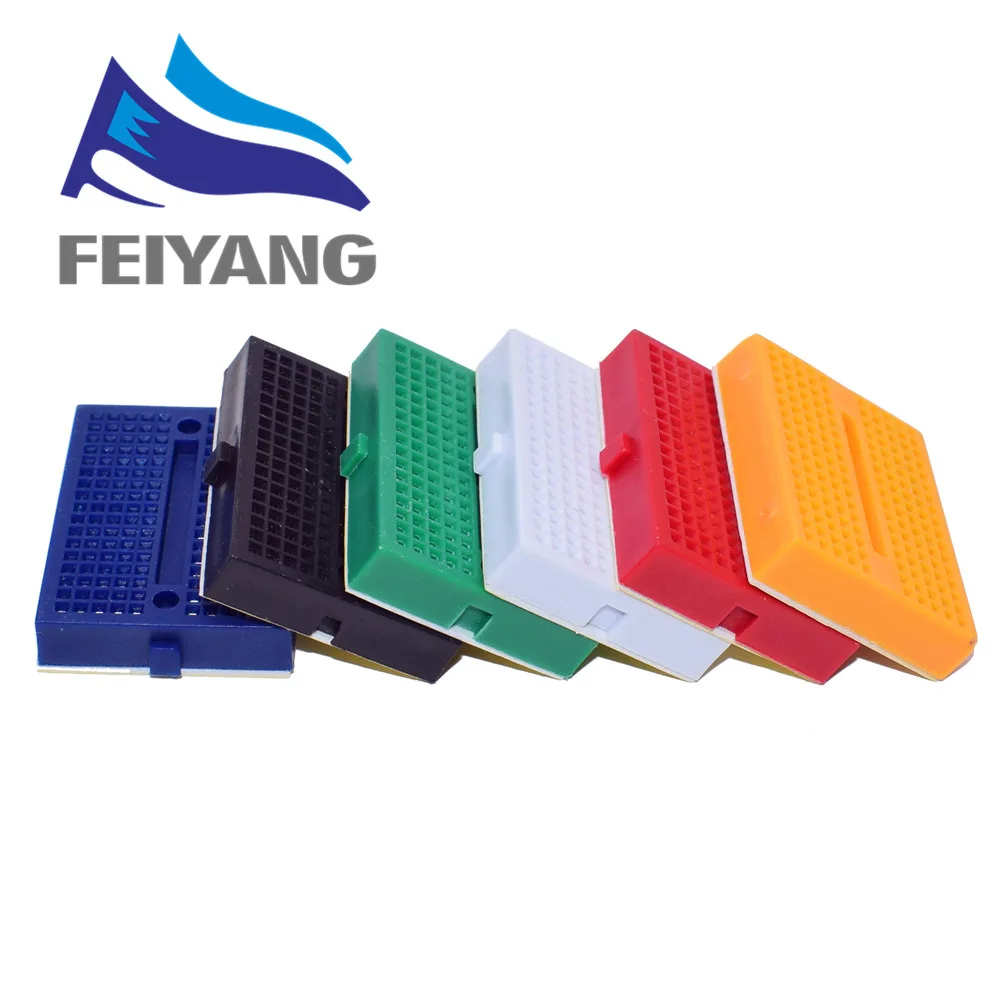 

100pcs/lot SYB-170 Solderless Prototype Experiment Test Mini Breadboard SYB 170 Tie-points 35*47*8.5mm