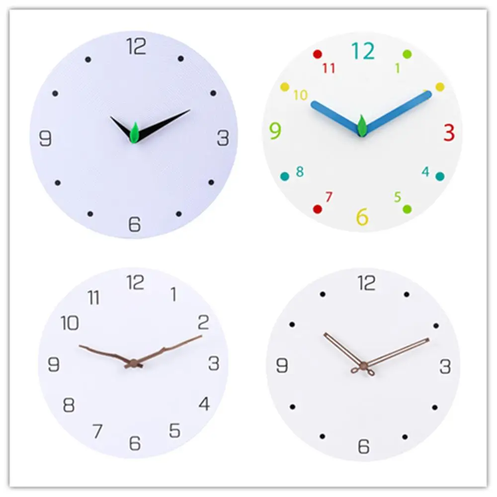 

30cm Modern Simple Design Brief Wall Clock Soild Wooden Mute Wall Hanging Clocks For Bedroom Living Room Home Decor