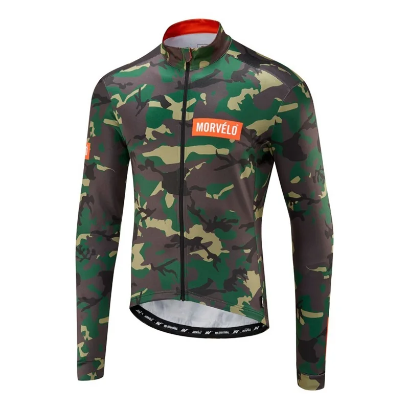 Maglia ciclismo Morvelo мужской классический длинный рукав Велоспорт Джерси Велоспорт Толстовка стильный Открытый Дорожный велосипед Джерси