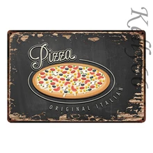 [Kelly66] итальянская пицца итальянский металлический знак Олово плакат домашний Декор Бар настенная живопись 20*30 см размер y-1648