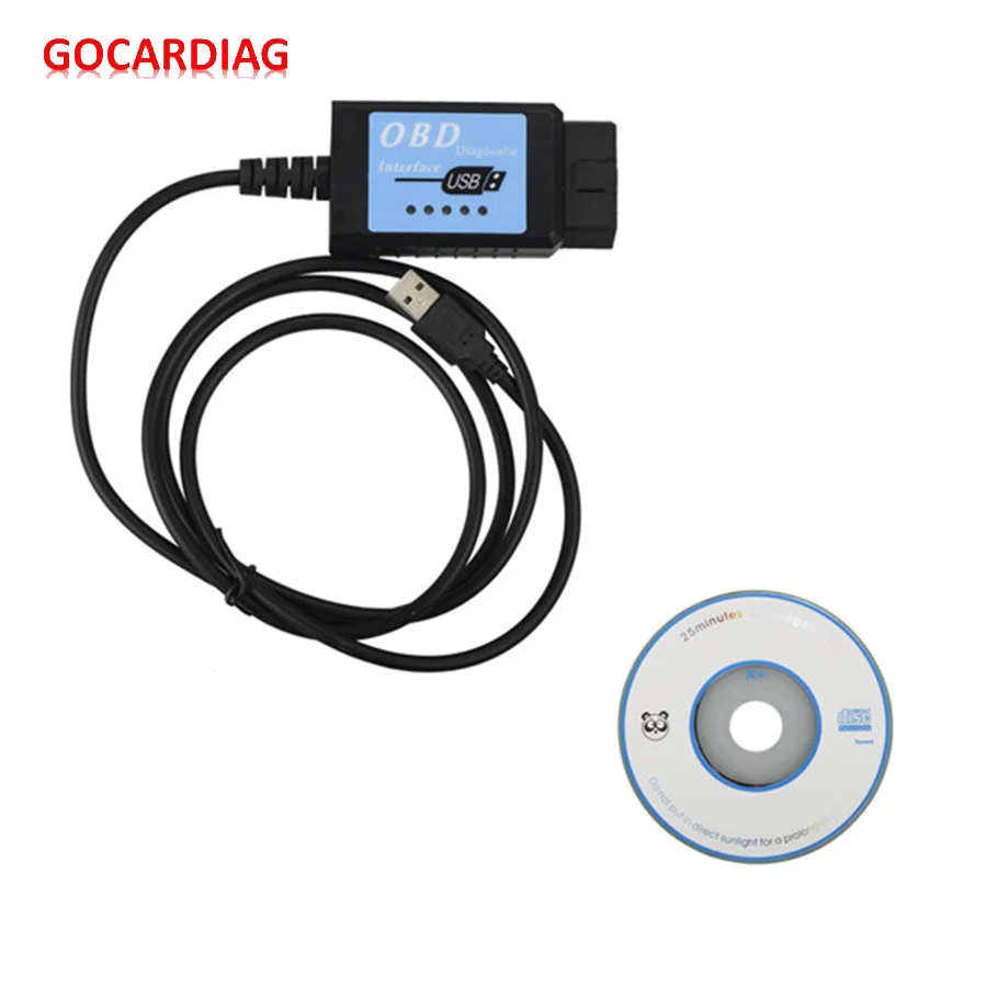 USB ELM327 V1.4 Пластик OBDII/EOBD сканер шины CAN с FT232RL чип ELM 327 OBD2 V2.1|usb elm327|elm327 v1.4eobd scanner |