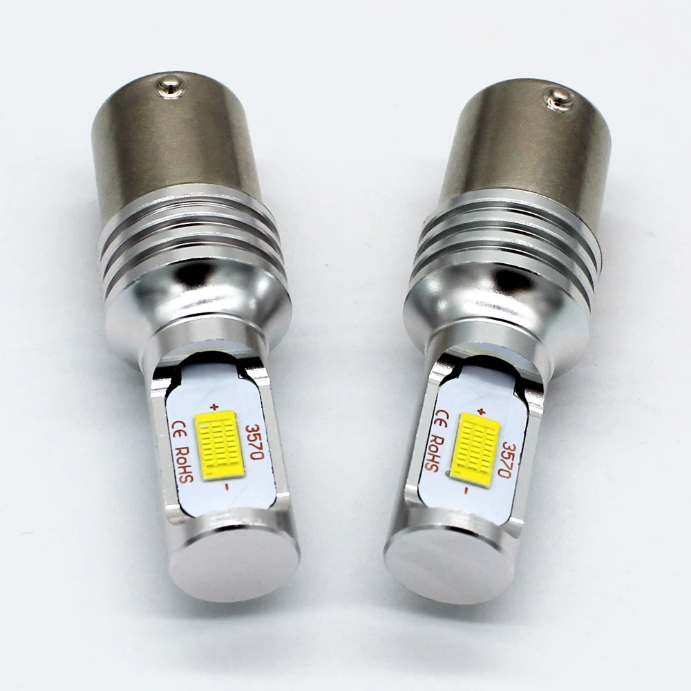 Светодиодные Автомобильные лампы 2 шт. P21W LED S25 1156 BA15S 1157 BAY15D T25 T20 7440 7443