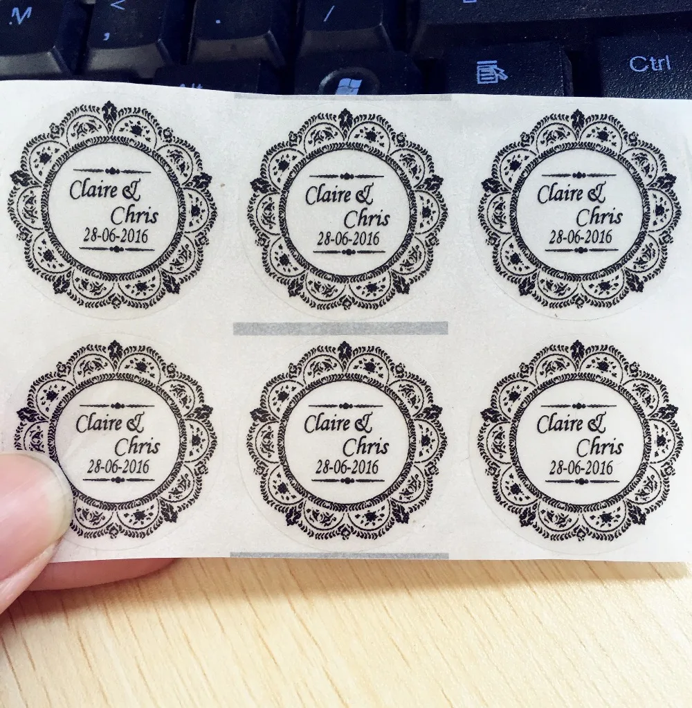 Vintage wedding anniversary birthday party decoration kits favors name label stickers envelop seals