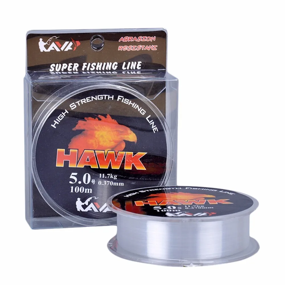 100m Fishing Lines Fluorocarbon Strong Nylon Monofilament Fishing Line Reservoir Pond Stream