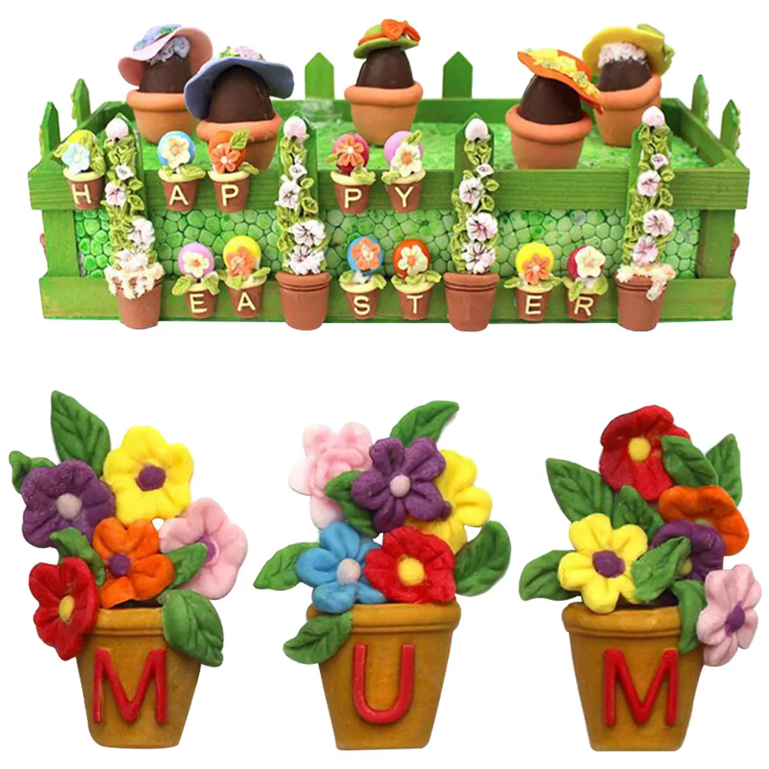 Buy Hot Sale Flower Pot Letters Cupcake