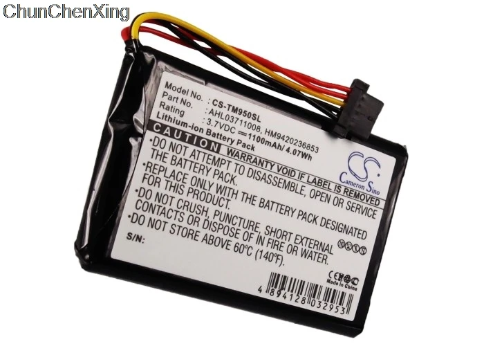 Аккумулятор Cameron Sino для TomTom 4CP9.002.00 8CP9.011.10 Go 950 Live 1100 мАч|Цифровые аккумуляторы| |