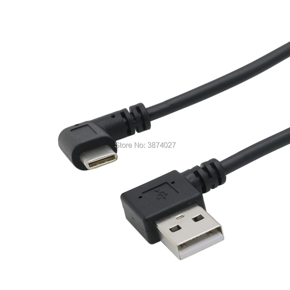 1 м USB 2,0 Мужской 90 градусов влево и вправо под углом к USB-C 3,1 тип-c выдвижной пружинный кабель для передачи данных Расширение синхронизации для S8 P10