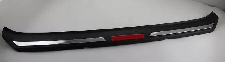 Для Mitsubishi Outlander автомобильный корпус внешний задний бампер защитная накладка для багажника Накладка на педаль порог 1 шт - Цвет: Red