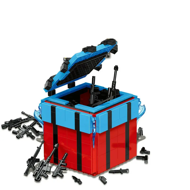 

WW2 Military World War 2 Soldier Gun Weapon Helicopter drop box Accessories Building Blocks Bricks Toys Compatible with Lego