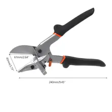 0-135 градусов угол ножницы из высокоуглеродистой стали ПВХ Трубы Резак съемные ножницы Электрический провод воздуховод резки ножницы