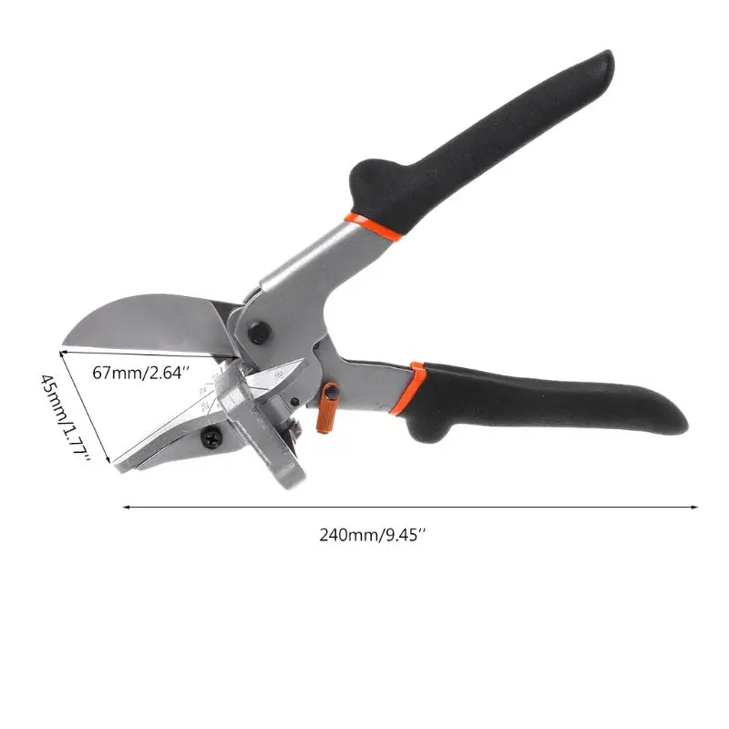 

0-135 Degree Angle Scissors High Carbon Steel PVC Pipe Cutter Detachable Shear Electric Wire Duct Cutting Scissors