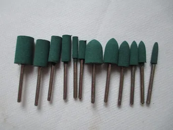 

12pcs 4mm-12mm Bullet Rubber Rotary Polishing Burrs Fits DREMEL 3mm 1/8'' Shank