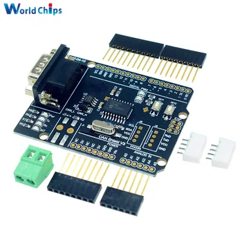 

MCP2515 Can Bus Shield Board Module SUB-D Connector Standard UART IIC SPI LED Indicator Controller CAN 4.8-5.2V for Arduino
