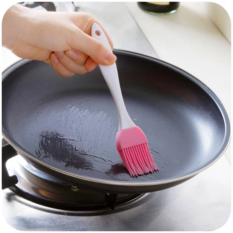 

split type silicone oil brush, practical high-temperature small BBQ brush Home supplies Kitchen Baking Tools C1544