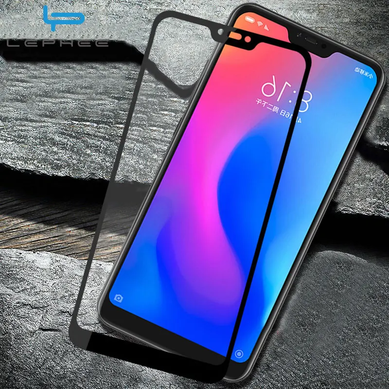 LEPHEE for Xiaomi Redmi 6 Glass Redmi 6 Pro Screen Protector Full Cover Film for Xiaomi Redmi 6A
