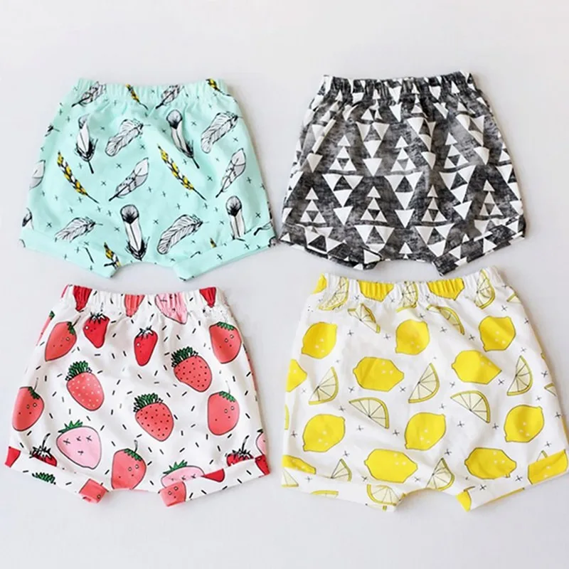 Лето Симпатичные трусики для девочек до 3 лет, летние шорты Шаровары, летние шорты