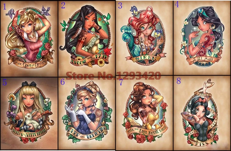 

Diamond Embroidery Cartoon DIY Diamond Painting Cross Stitch Princess Girl Kits Full Rhinestone Unfinished Mosaic Room Decor