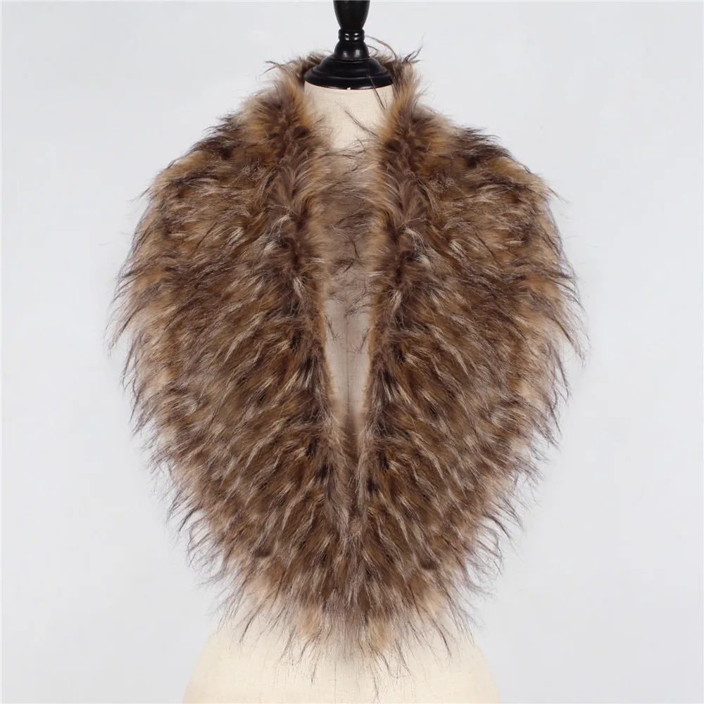 

2019 Fashion Women new faux fur collar multicolor shawl collar fur female fashionable autumn and winter warm shawl scarves