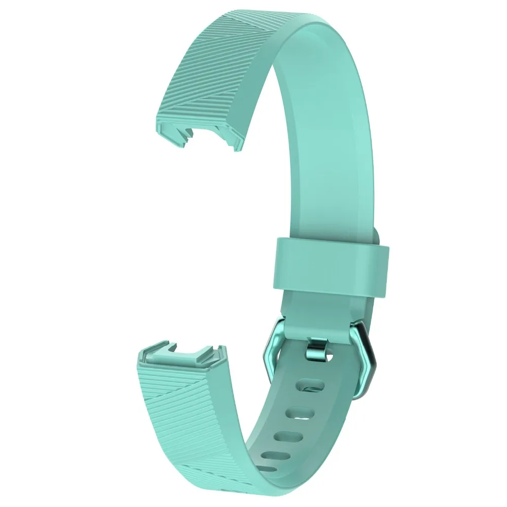 50 шт./партия DHL Для Fitbit Alta HR мягкий силиконовый сменный ремешок на запястье Защитная Пряжка Регулируемый ремешок 12 цветов 2 размера