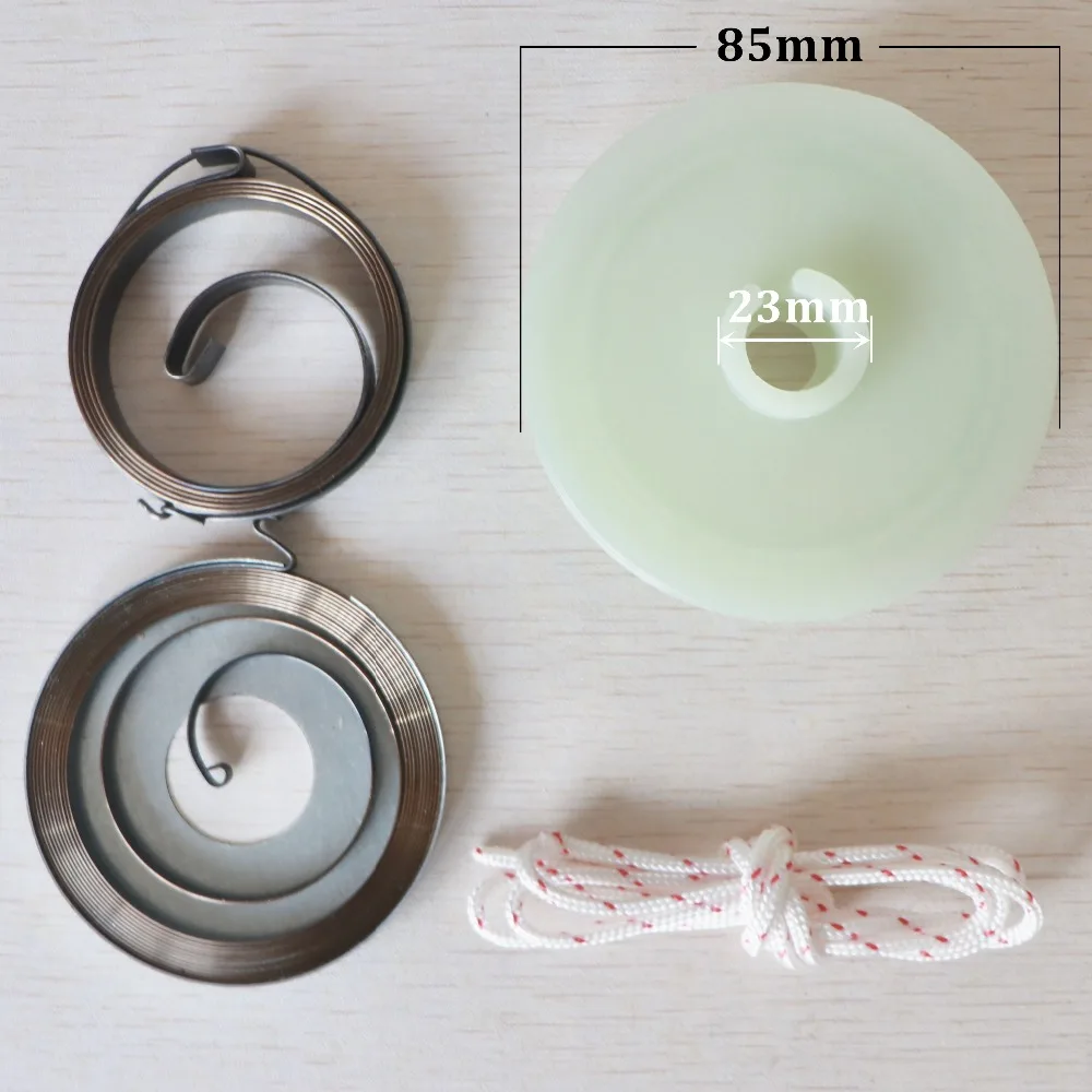 5200 5800 52cc 58cc Chinese Chainsaw Easy Starter Recoil Spring Pulley Rope Repair Kit Gas Saws 4