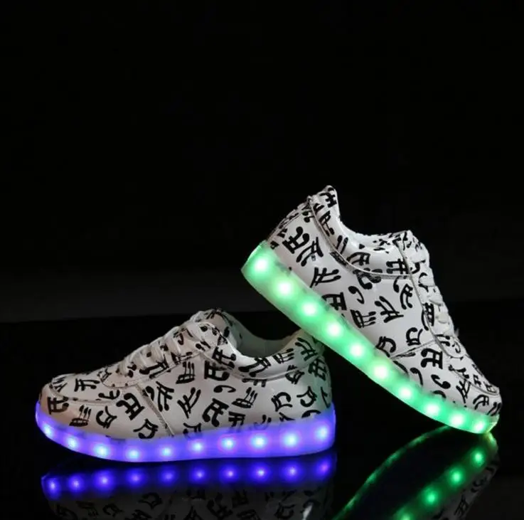 Весна осень usb перезаряжаемые светодиодные кроссовки для детей повседневная обувь для мальчиков и девочек спортивная обувь