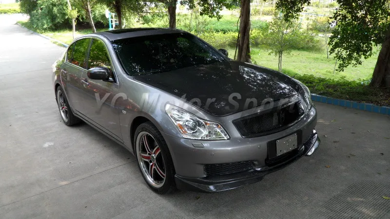 2007-2010 Infiniti G35 G37 4D Sedan JP Style Front Lip CF (20)