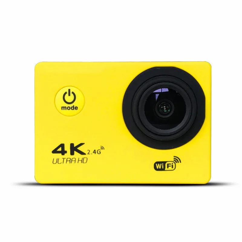 Ультра HD 4 K экшн-камеры видеокамеры Wi-Fi 16MP 170 go cam 4 K deportiva 2 дюйма f60 водонепроницаемая Спортивная камера pro 1080P 60fps cam - Цвет: Yellow